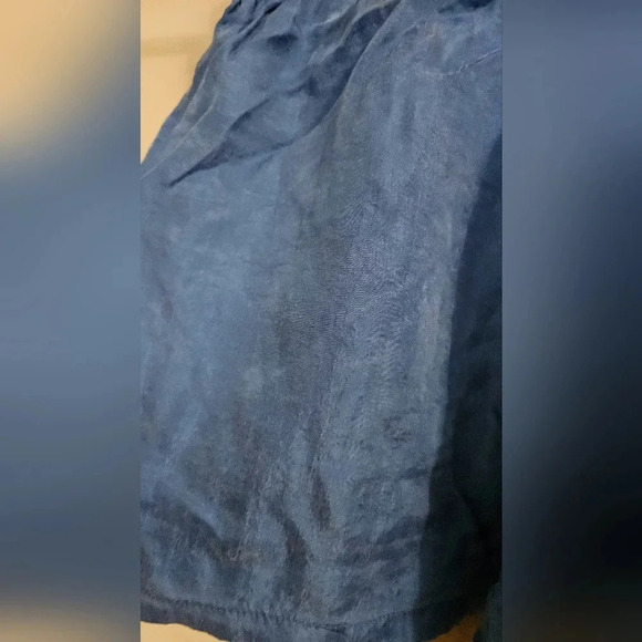 ZARA Blue silky pull on shorts.  Size XS NWT - Picture 9 of 12